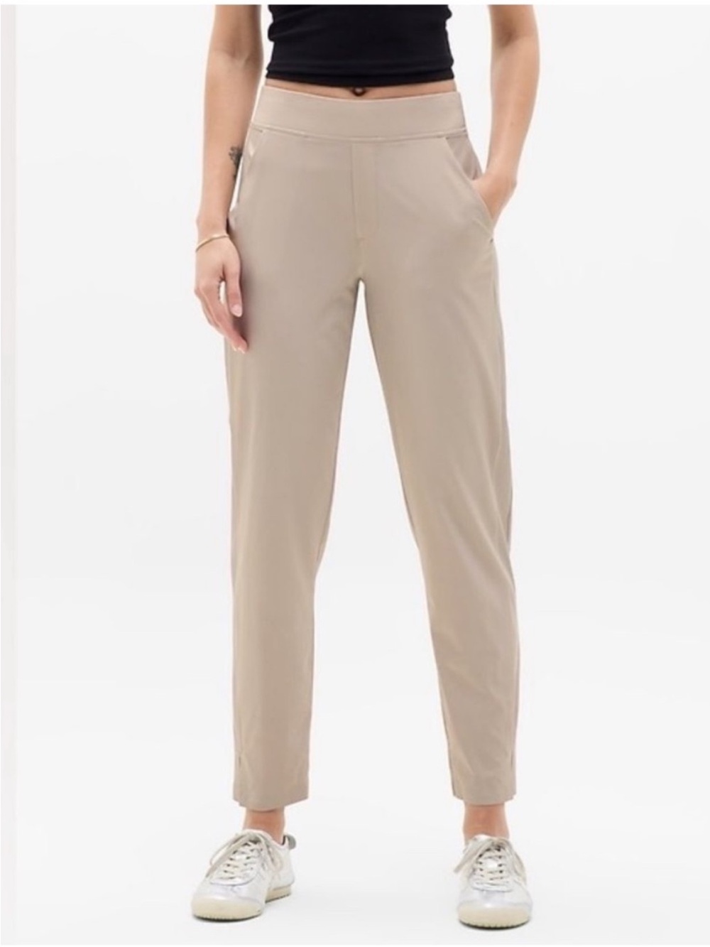 Athleta Brooklyn Mid Rise Ankle Pants Joggers in Abalone Women’s Size 8